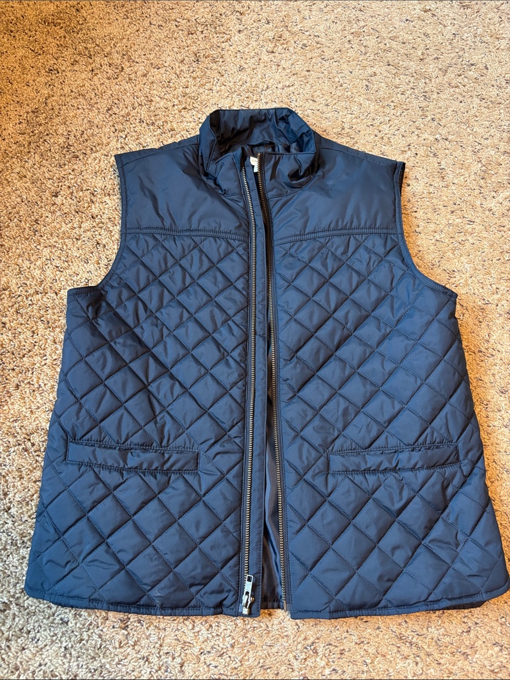 Boy’s  Quilted Navy Vest - Classic Sleeveless Jacket